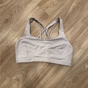 Lululemon White Strappy Sports Bra